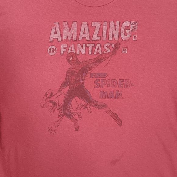 Vintage Marvel Spiderman Graphic T-shirt Size 2X Red Short Sleeve - Picture 3 of 7